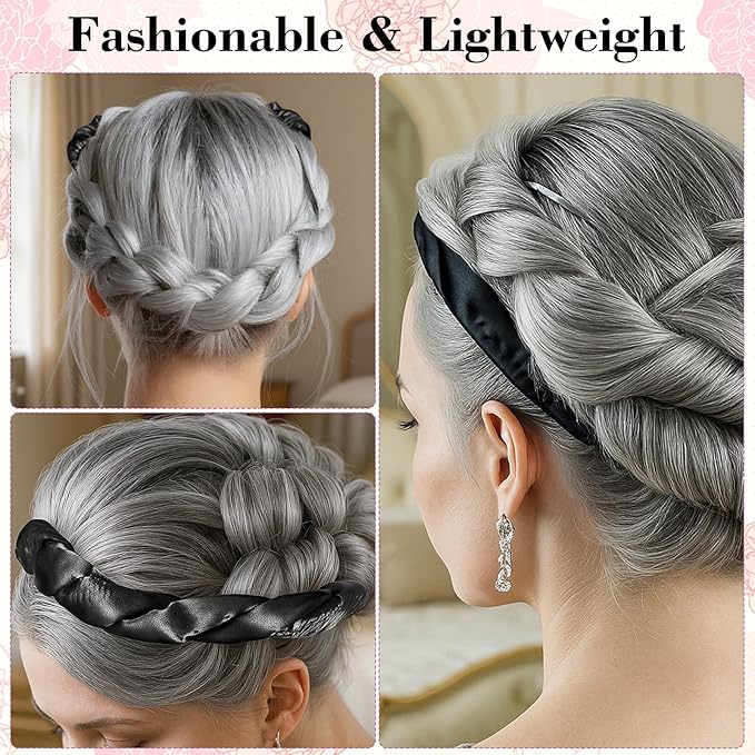 Heatless Curling Rod Headband, Heatless Curls Overnight Headband for Short Long Hair No Heat Overnight Curls with Thin Curlers to Sleep In Lazy Natural Soft Wave DIY