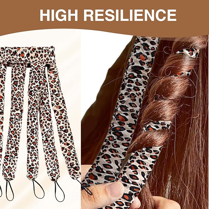 Satin Heatless Curling Rod Headband for Long Hair, Overnight No Heat Hair Curler with Adjustable Strap for Women & Girls