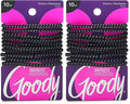 Goody Hair Tie, 10 Count, Black, 4MM | Nonslip | For Medium Hair | Ouchless | Pack of 2