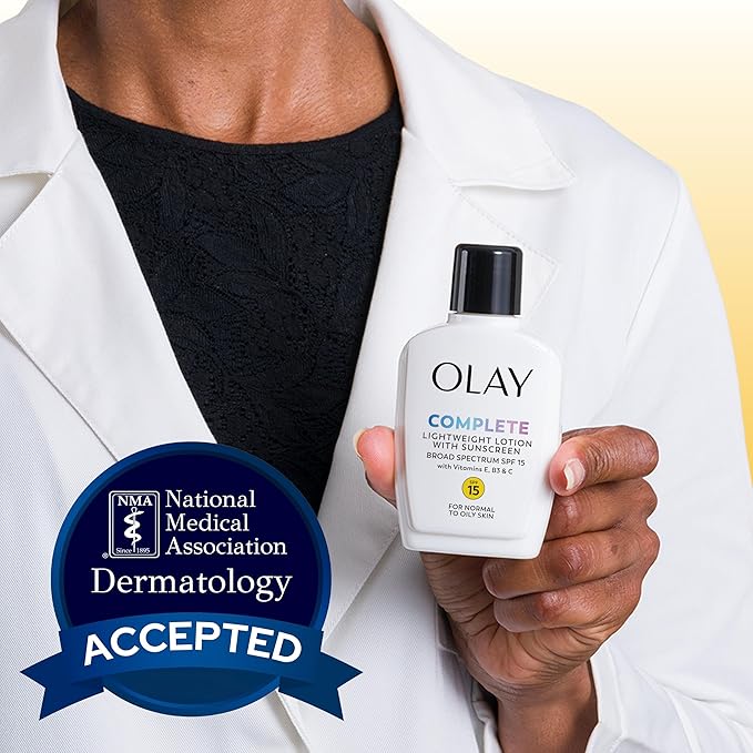 Olay Complete All Day Moisturizer with Broad Spectrum SPF 15 Normal,4 Fl Oz,(Pack of 2)