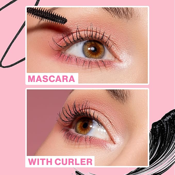 Wet n Wild Date Or Dominate Lengthening Mascara & Eyelash Curler Set, Bold Lash Definition, Ergonomic Curling Tool, Perfect Gift Set, Cruelty-Free