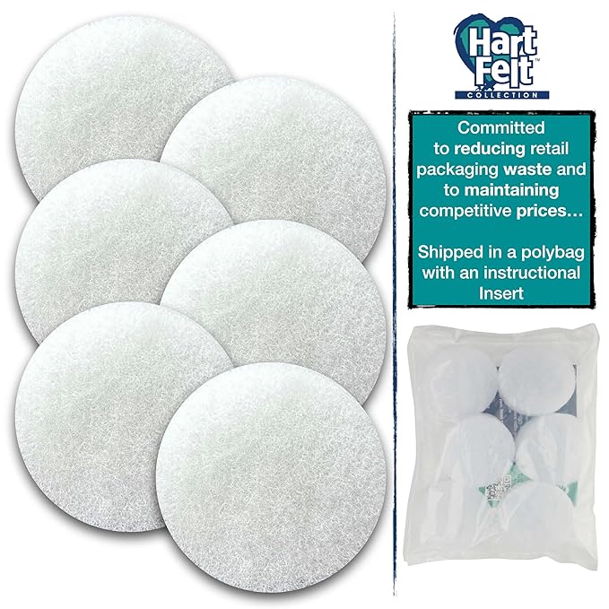 HartFelt Face Sponges for Cleansing and Gentle Exfoliating | Facial Compressed Sponges for Estheticians | Reusable Face Pads for Removing Dead Skin, Dirt & Makeup | Made in USA - Pack of 6