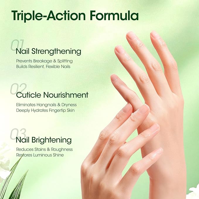 Gellen Cuticle Oil, Roll-On Nail Growth Oil, Nail Oil for Nail Growth & Repair & Strength, Green Citrus Avocado Baobab Oils Vitamin E, Nail Care for Damaged Skin & Thin Nails, Soften & Nourish Cuticle