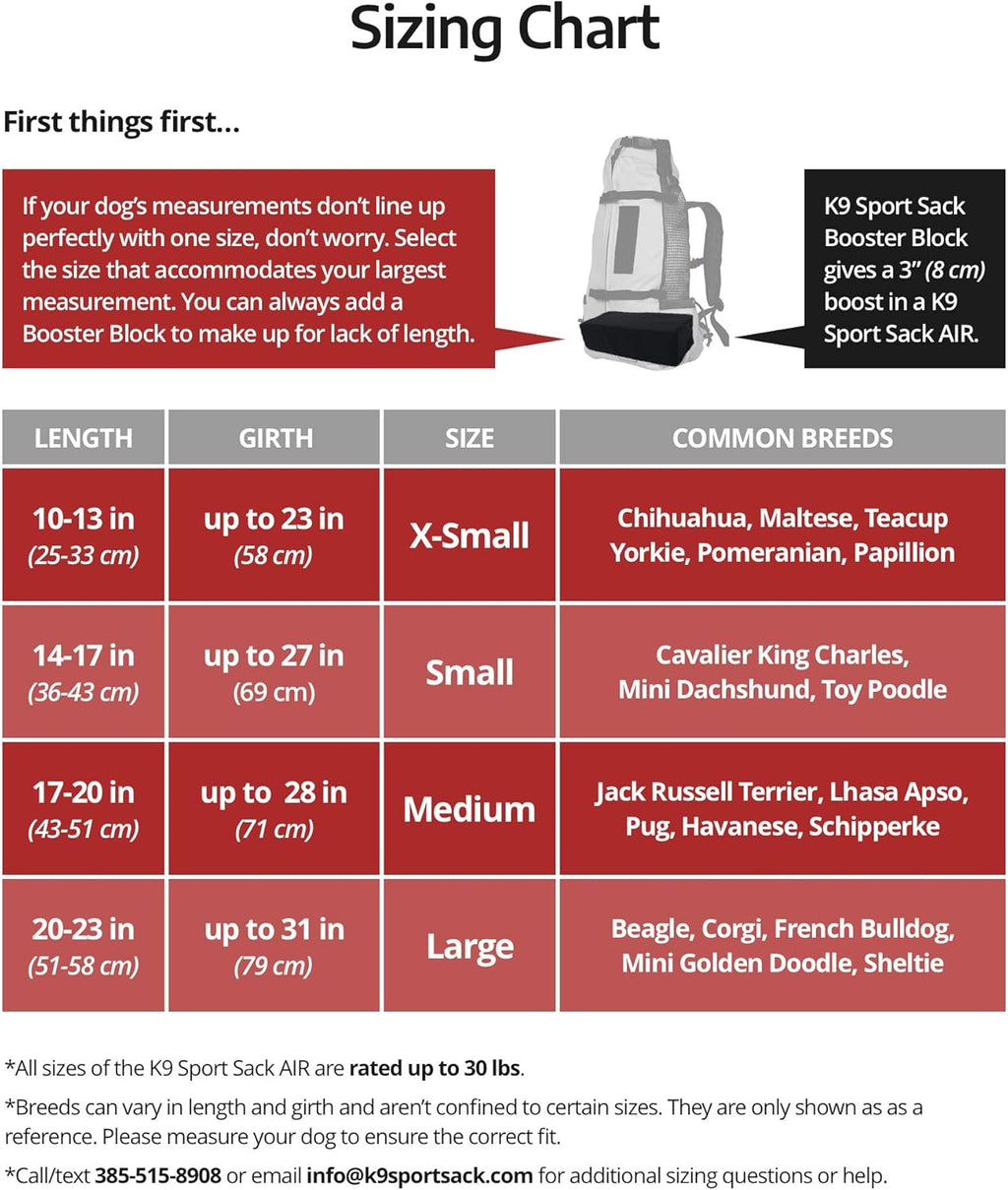 K9 Sport Sack Air 2 - Small, Light Grey - Ideal for Dogs with 13-16” Back Length - Durable, Breathable Backpack-Style Carrier - Perfect for Walks, Short Hikes & Public Transportation