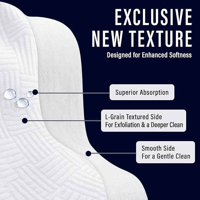 Clean & Clear Face Towels, Disposable Luxury Facial Towels, 100% Viscose Lint-Free Ultra Soft Dry Wipes for All Skin Types, Facial Drying & Gentle Makeup Removal, XL 10×12 Size, 10 Count