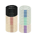 30 PCS Elastics Thread Hair Ties for Women, Adjustable No Damage Ponytail Holders for Women Girls, 4MM Rubber Bands for Hair, 6 Colors