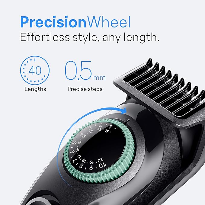 Braun All-In-One Style Kit Series 3 3450, 5-in-1 Trimmer for Men with Beard Trimmer, Ear & Nose Trimmer, Hair Clippers & More, Ultra-Sharp Blade, 40 Length Settings and Washable