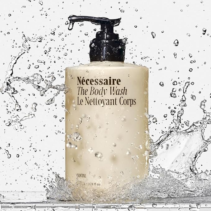 Nécessaire The Body Wash Santal. Multi-Oil Shower Gel Body Wash for Women + Men. Non-Comedogenic + Hypoallergenic for Sensitive Skin with Niacinamide. 500ml/16.9 fl oz