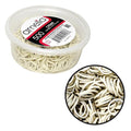Amelia Beauty 500 Count Small Rubber Bands for Hair – ½" White - Made in USA - Recloseable Container - Mini Hair Elastics for Braids, Ponytails, Cornrows & Twists – Strong Hold Ponytail Holders