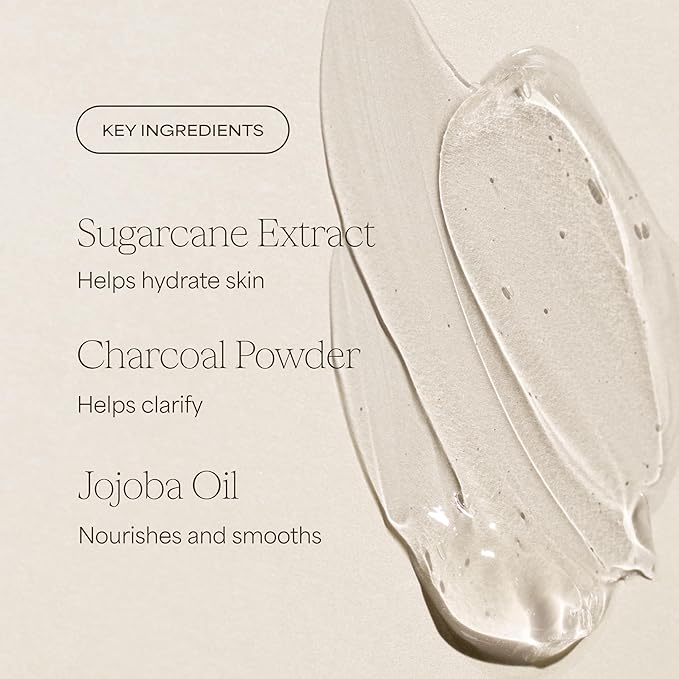 RAW SUGAR Charcoal Bamboo Reset Gentle & Hydrating Body Wash, 20 Fl Oz (Pack of 1), Moisturizing & Refreshing Bath & Shower Gel, Vegan, Formulated without SLS/SLES & Parabens