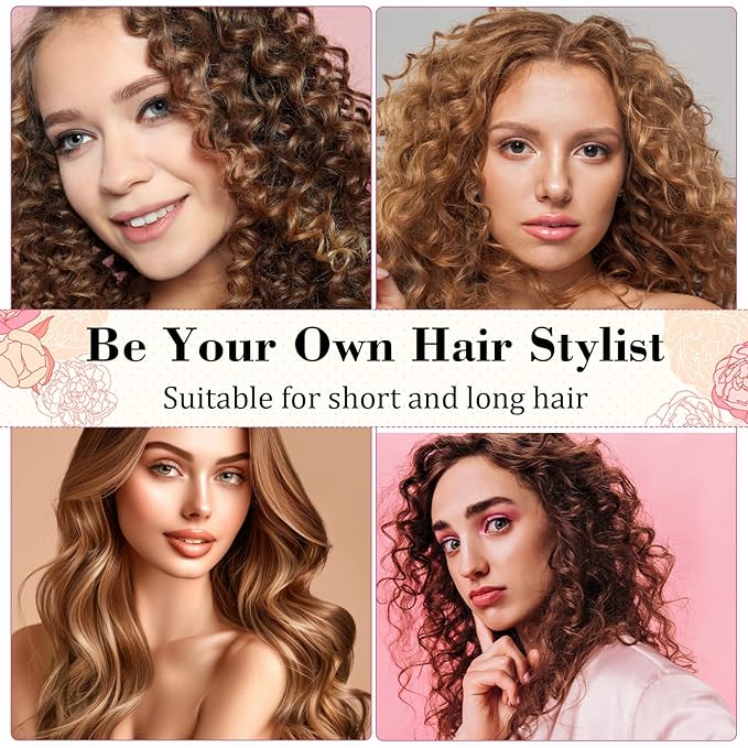 Heatless Curling Rod Headband, Heatless Curls Overnight Headband for Short Long Hair No Heat Overnight Curls with Thin Curlers to Sleep In Lazy Natural Soft Wave DIY