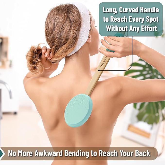 Slick- Lotion Applicator, 17 inch, Applicators for Your Back, Back Applicator Lotion, Certified Organic, Easy Reach Washable, Applicators, Self Tanner for All Skin Tone