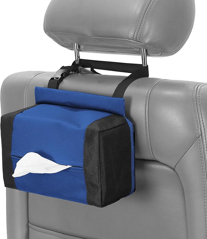 FH Group E-Z Travel Napkin Tissue Dispenser Holder Fits Most Cars, SUVs, Trucks, and Vans Gray