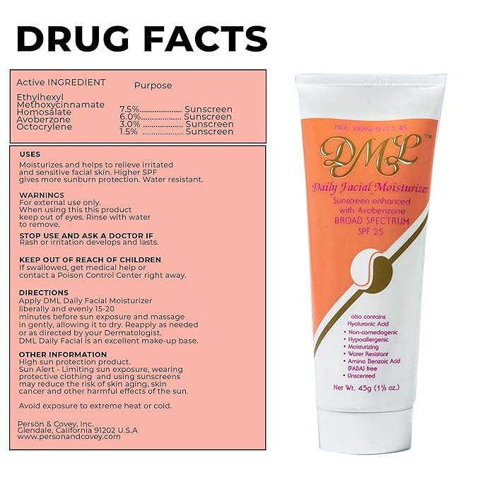 DML Daily Facial Moisturizer, SPF 25-1.5 oz