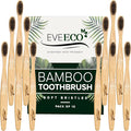 12 Count I Bamboo Toothbrush I Soft Bristles Best for Sensitive Gums I Charcoal I Vegan I Natural Wood I BPA Fee I Recyclable I Compostable I Biodegradable | Environmentally Friendly