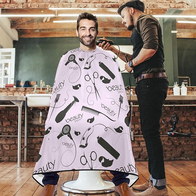 Stylish Barbershop Salon Barber Cape Haircut Cape Salon Apron Unisex Hair Cutting Apron for Men Women