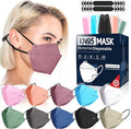 FENFEN KN95 Face Masks Disposable Adults - 50 Pack 5 Layer Protection Dust Breathable Comfortable Respirator Women KN95 Mask Individually Wrapped