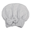 VOCOSTE Diamond Shape Hair Drying Towel Dry Cap, Quick Drying, Lightweight Strong Absorbent, for After Bath Drying Hair, Gray