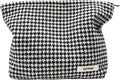 GUTGNK Women's Houndstooth Travel Bag - Small, Zipper, Skin Care & Cosmetics Change Bag
