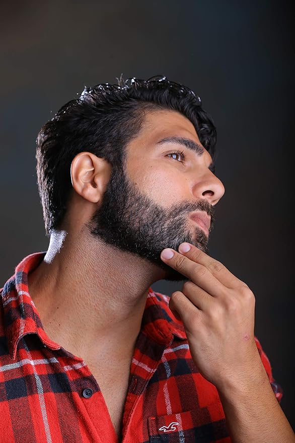RevoBeard Beard Shaping/Styling & Edge up Tool - With Barber Lineup Pencil - Stencil/Guide for Trimming, Shaving, and Facial Hair Cutting - Use with Beard Trimmer & Razor - Men's Grooming Kit