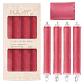 Heatless Curls Overnight Set - Jumbo Overnight Hair Curlers to Sleep In, Soft Velvet Hair Rollers for Women, No Damage Curls Styling Tools 4pcs