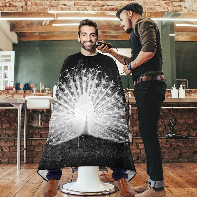 visesunny Professional Barber Cape Polyester Hair Cutting Salon Cape Apron Anti-Static Beard Bib