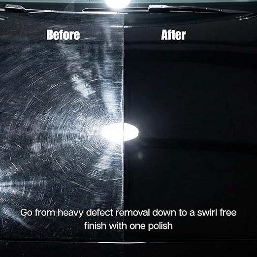 CSI Ceram-X Car Polish (8 oz.)| The Original Single Product Polish | One-Step Paint Correction to High-Gloss Finish | Water Based Formulation | Filler-Free | Body Shop Safe