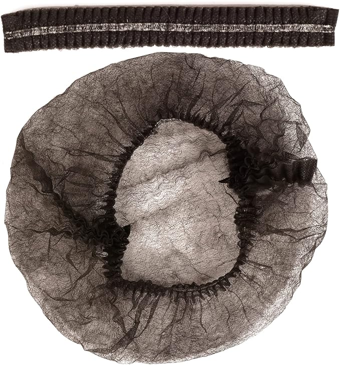 Disposable Bouffant Caps, 21inches Hair Net, Elastic Dust Cap for Food Service, Sleeping Head Cover