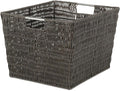 Whitmor Rattique Storage Tote Basket - Espresso