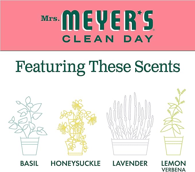 Mrs. MEYER'S CLEAN DAY Foaming Hand Soap, Watermelon Scent 10 Fl oz (Pack of 4)