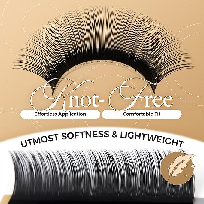 LASHVIEW Eyelash Extensions,Individual Lashes, Premium Single &Classic Lashes,0.15 Thickness CC Curl 8-15mm Mixed Tray,Natural Semi Permanent Eyelashes,Soft Application-Friendly,Mink Lashes