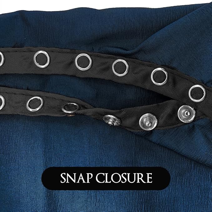 BD Barber Lightweight Crinkle Nylon Hair Cutting/Styling Cape, Water Resistant, Machine Washable, Permanent Crinkle Nylon, Repels Hair, Snap Closure at Neck, Generous 54 x 60 inch Size, Navy