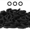 CÉLLOT Baby Hair Ties, Black Nylon Toddler Hair Ties for Girls, Kids Seamless Hair Bands, Girls Elastic Ponytail Holders, Diameter 0.8 Inch