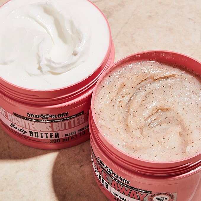 Soap & Glory The Righteous Body Butter - Hydrating Body Moisturizer for Dry Skin with Shea Butter, Vitamin E & Aloe Vera - Rich Lotion for Women - Vegan & Cruelty Free (10.1 fl oz)