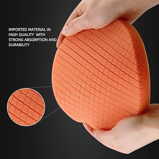 Buffing Polishing Pads, SPTA 5Pcs 7.5 Inch Face for 7 Inch 180mm Backing Plate Mix Cutting Force Buffing Pads Cutting Polishing Pad Kit for Car Buffer Polisher Compounding,Polishing, Waxing-SPTA0010