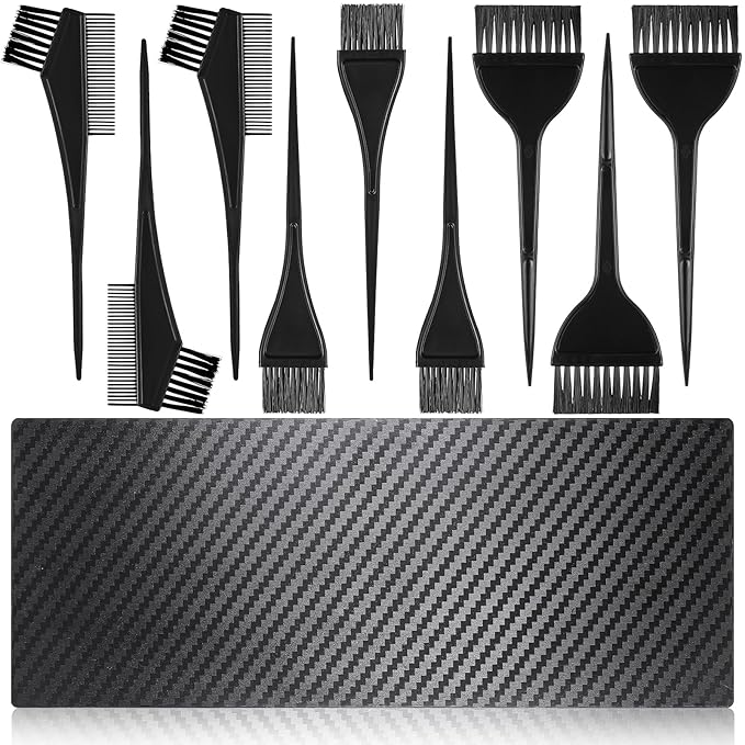 10 Pcs Hair Dye Brush Applicator Kit Hair Color Brushes for Women Men Hairs Coloring Brushes Set Hairs Applicator Brush Combs HairDye Applicators Dyeing HairDying Tools Kits for Salon Use Home DIY