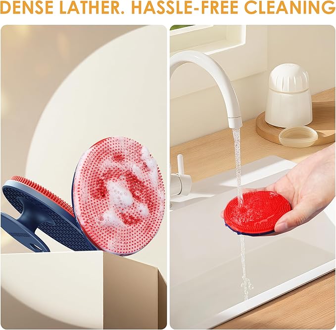 INNERNEED Magnetic Silicone Facial Cleansing Brush – Deep Pore Cleanser with Magnetic Therapy for Skin Circulation & Radiance – Soft, Hygienic, Durable – Gentle Face Scrubber for All Skin Types
