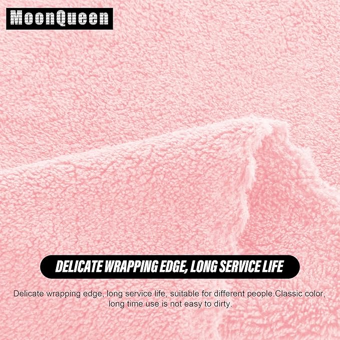 MOONQUEEN Ultra Soft Premium Washcloths Set - 12 x 12 inches - 72 Pack - Quick Drying - Highly Absorbent Coral Velvet Bathroom Wash Clothes (Pink)