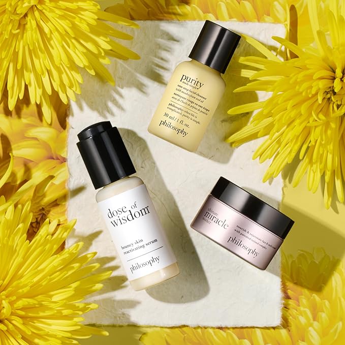 philosophy purity made simple one-step facial cleanser- with meadowfoam seed oil gently cleanses & melts away dirt, oil & stubborn makeup paraben-free face wash