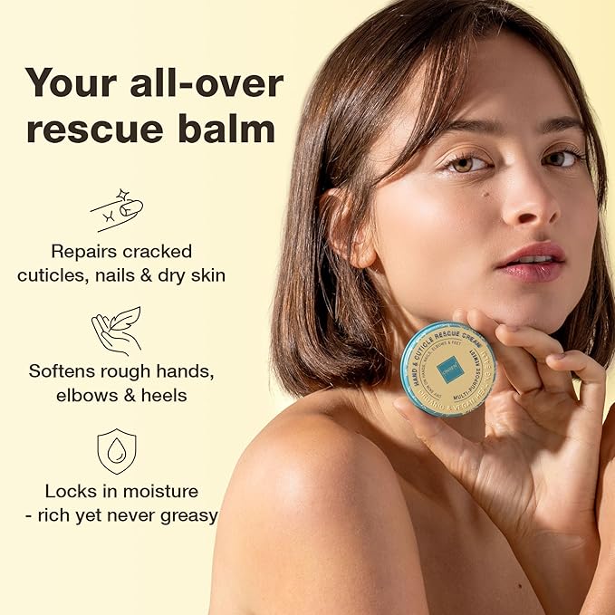 Onsen Hand & Cuticle Rescue Cream | Organic Nail Strengthener & Balm | Dry, Cracked Hands, Elbows & Feet | Shea Butter, Tsubaki & Jojoba Oil | Nail Repair & Growth, Vegan – 2 Pack (1.10 oz)