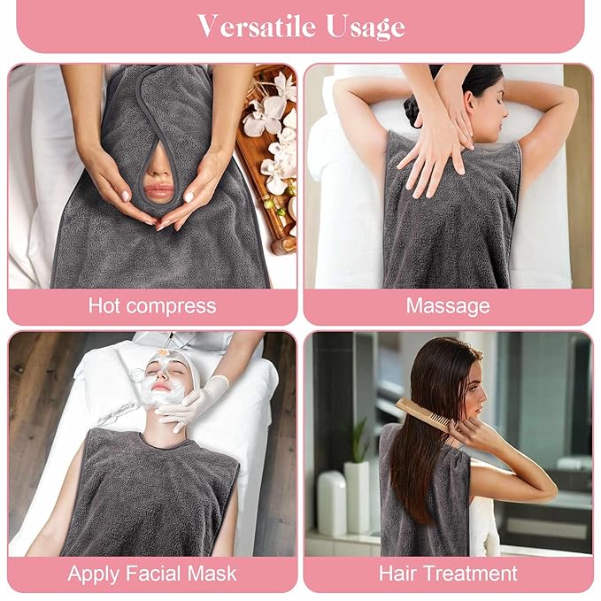 6 Pack Facial Towels for Estheticians Soft, Spa Towels for Facial, Comfortable Extra Thick Massage Face Towels, Professional Esthetician Equipment