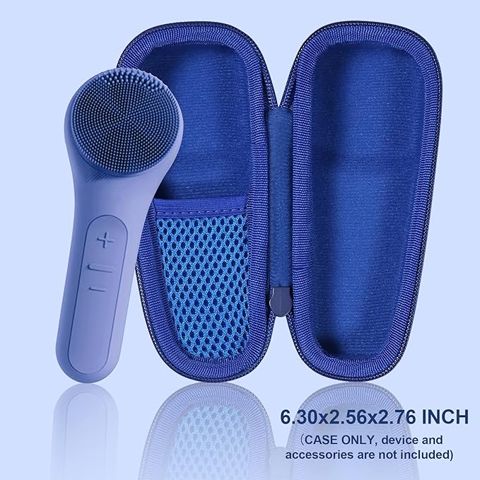 co2CREA Hard Carrying Case Compatible with NågraCoola CLIE 2 1 Sonic Facial Cleansing Brush (Blue)
