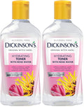 Dickinson's Enhanced Witch Hazel Hydrating Toner with Rosewater, Alcohol Free, 98% Natural Formula, 16 Fl Oz (Pack of 2)