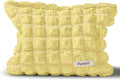 Makeup Bag, Bubble Cloud Travel Cosmetic Bag Organizer, Large Capacity Toiletry Make Up Bags with Zipper for Women and Girls, Yellow