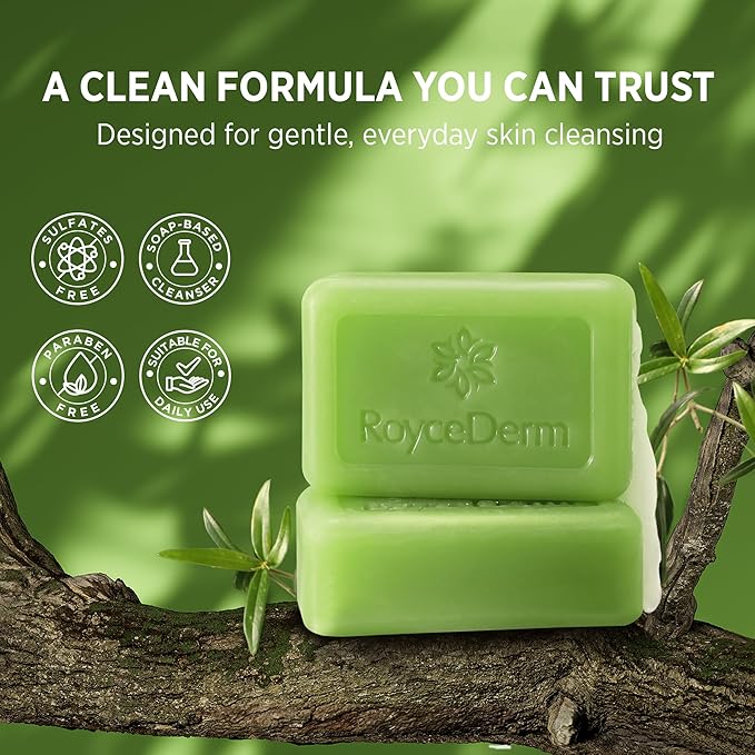 Roycederm Tea Tree Body Wash & Bar Soap Set – Refreshing Cleanse with Tea Tree Oil & Wormwood