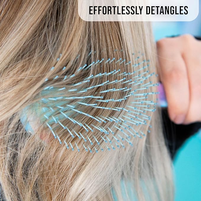 FRAMAR Purple Hair Brush Detangler, Detangling Hairbrush For Women, Wet Hair Brush For Girls, Hair Detangler Brush, Wet Hairbrush, Hairbrushes, Reduces Frizz – Tie Dye