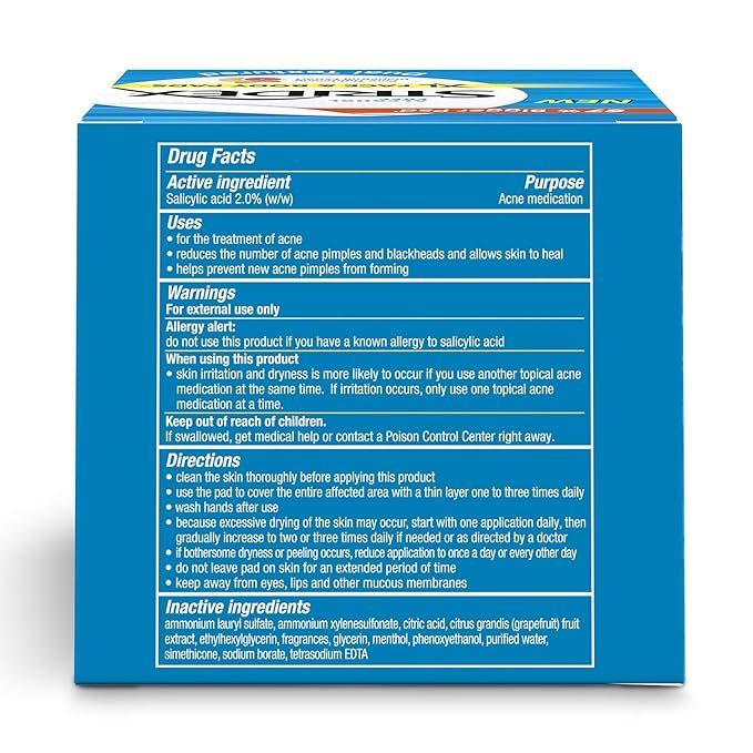Stridex Face Body Pads, 90 Count, Pack of 2 | XL Size