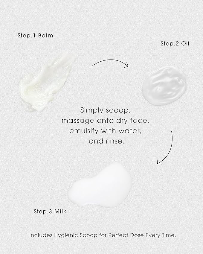 Cleansing Balm, Only 8 Ingredients Makeup Remover Balm, Waterproof Eye Make Up Remover with Vitamin E, Gentle and Nourishing, Skin-friendly and Suitable for All Skin Types 2.82 oz