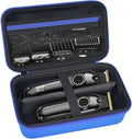 Case Compatible with Novah for Ufree for KIKIDO for GLAKER for FADEKING for GSKY for Romanda Professional Hair Clippers, Beard Trimmer Grooming Storage Holder for Hair Trimmers Set (Box Only)-Blue