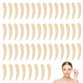 Bamboo 50-pack Cosmetic Facial Makeup Spoon Spatula Mini Makeup Spatula, Biodegradable Compostable Cosmetic Cream Spatulas Spoon, Skincare Scoop Applicator Facial Massage Beauty BPA FREE (Standard)